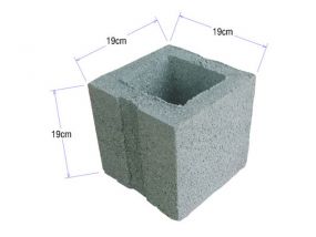 Gạch Block Xây Cột 20