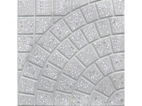 Gạch Terrazzo 40x40 rẽ quạt Xám